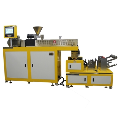 lab cast stretch film extrusion machine with twin screw extruder film molding line XH-432